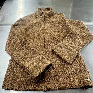EXOFFICIO Wool Blend Zipup cardigan size L